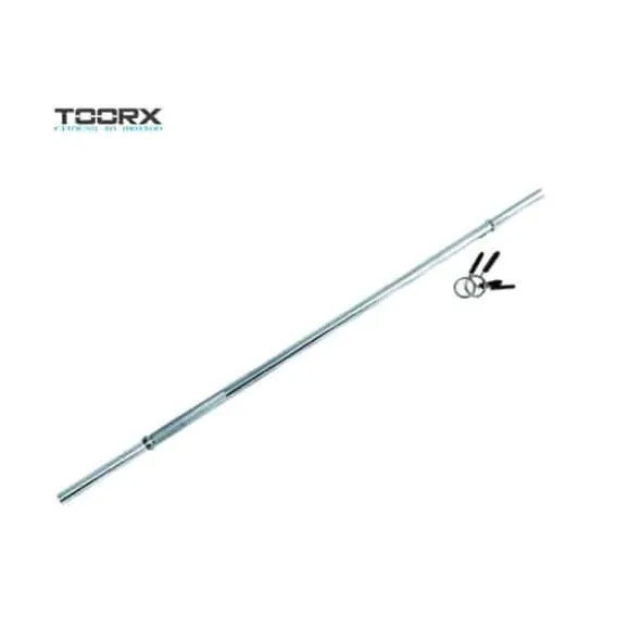 Bilanciere Cromato 150 cm e 180 cm Toorx con chiusura a molla
