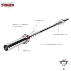 Bilanciere Olimpico 150 cm Diamond