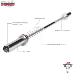 Bilanciere Olimpico 180 cm Diamond