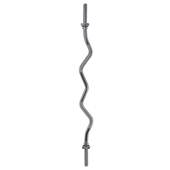 Bilanciere sagomato 120 cm curl bar Screw diametro 25 mm chiusura a vite