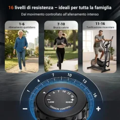 BodyJoy CT11S-18 Ellittica con volano posteriore