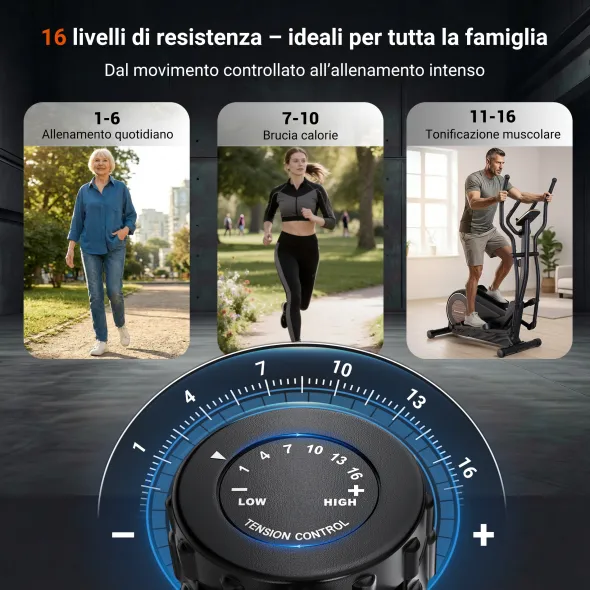 BodyJoy CT11S-18 Ellittica con volano posteriore