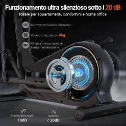 BodyJoy CT11S-18 Ellittica con volano posteriore