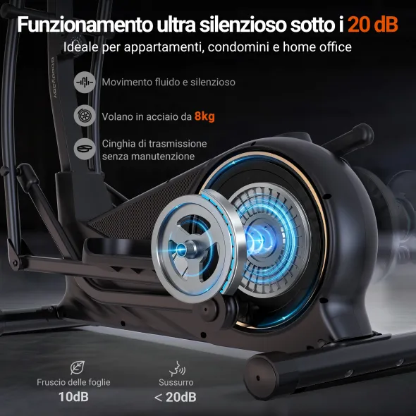 BodyJoy CT11S-18 Ellittica con volano posteriore