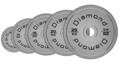 Disco Olimpico in Acciaio Powerlifting Diamond