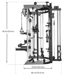 Force Usa G9 All in One Trainer Smith Machine Rack e Leg Press
