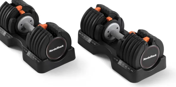 NordicTrack Manubri a Carico Variabile da 5 a 25 kg