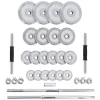 Set Componibile Manubri e Bilanciere HMS con 40,5 Kg di Pesi Cromati