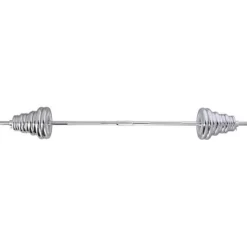 Set Componibile Manubri e Bilanciere HMS con 40,5 Kg di Pesi Cromati