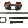 Set 3 in 1 Toorx MBKCR-18 con manubrio, 2 kettlebell e bilanciere a carico variabile