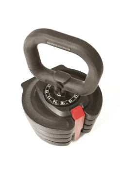 Set 3 in 1 Toorx MBKCR-18 con manubrio, 2 kettlebell e bilanciere a carico variabile