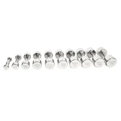 Set Manubri Cromati Diamond 1-10 kg coppie
