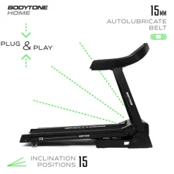 Tapis Roulant Elettrico BodyTone DT16
