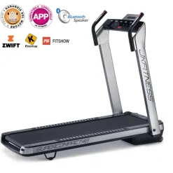 Tapis Roulant Salvaspazio Elettrico JK Fitness SC48 Super Compact Silver App