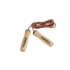 Toorx Corda da salto in pelle con manopole in legno