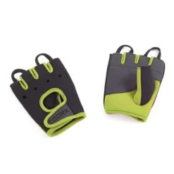 Toorx Guanti in Neoprene, Lycra pelle Scamosciata per Sollevamento Pesi Grigio-Verdi